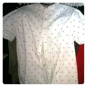 Skull button up shirt